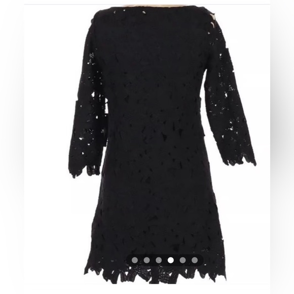Felicity & Coco appliqué mini cocktail shift  dress, black size XSP - Picture 4 of 8